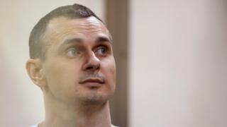 Ukrainian film director Oleg Sentsov attends a court hearing in Rostov-on-Don, Russia, August 25, 2015