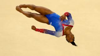 Simone Biles en las Olimpíadas de Río 2016