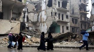 Baraguzan gini a cikin Aleppo