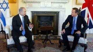 David Cameron and Benjamin Netanyahu
