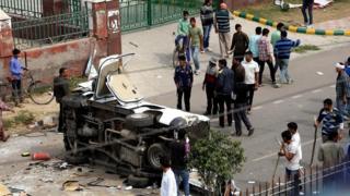 Aftermath of rioting in Rohtak (19 February 2016)