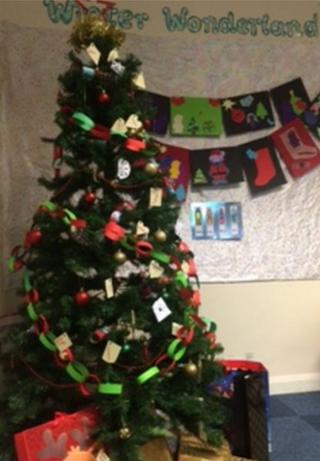 Class 5JT from St Anthony's primary school in Wythenshawe, Manchester made all their own decorations