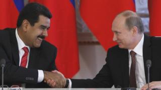 Maduro y Putin durante un encuentro en Moscú en julio de 2013.