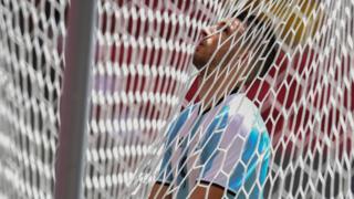 Un jugador argentino se lamenta