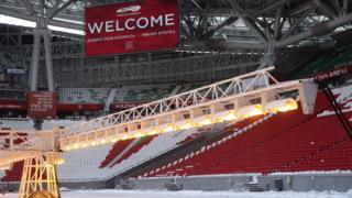 Футбольный стадион в Казани (3 марта 2018 г.)