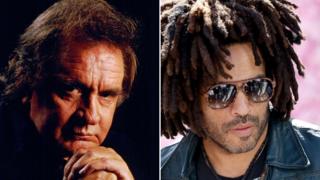 Johnny Cash and Lenny Kravitz
