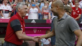 Carlo Ancelotti and Pep Guardila