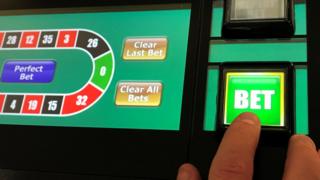 Fixed-odds betting terminals screen