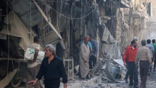 Syria Conflict: Heavy Air Strikes Resume On Aleppo - BBC News