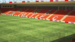 Impression of the new stadium