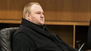 German tech entrepreneur Kim Dotcom attends a court hearing in Auckland, New Zealand, September 21, 2015. A New Zealand court hearing starting on Monday will determine whether Dotcom will face charges of copyright infringement, racketeering and money laundering in the United States related to the Megaupload file-sharing site he founded in 2005.