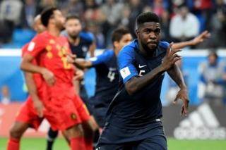 Samuel Umtiti, buteur de la France