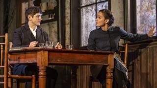 Iwan Rheon and Heida Reed