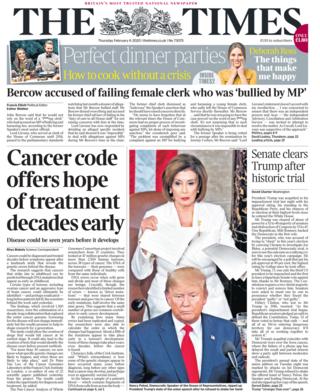 Times front page