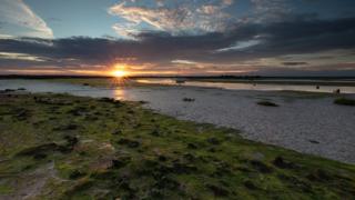 Sunset at Maylandsea in Essex