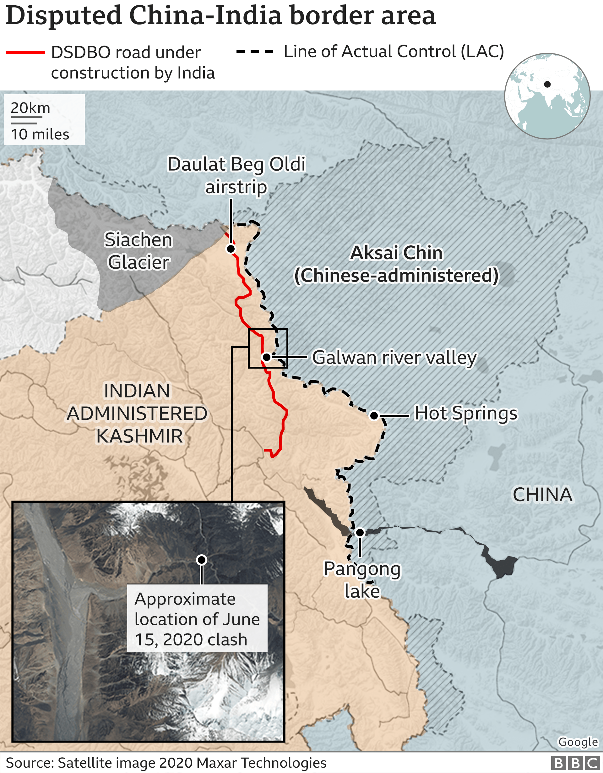 India and China race to build along a disputed frontier - BBC News