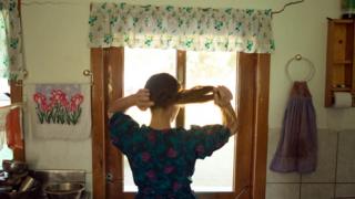 Mennonite woman in Colonia Belize, Bolivia