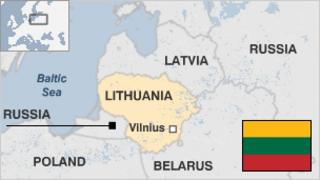 Map of Lithuania