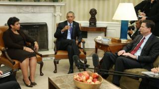 Obama, Loretta Lynch and James Comey