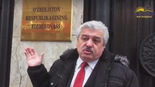 Baratov oʻz Facebook sahifasiga joylashtirgan yana bir videoda undan politsiya elchixona qarshisidan ketishni soʻrayotgani aks etgan