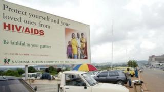 Wani allon talla a birnin Abuja na Najeriya da ke jan hankali ga kare iyali daga kamuwa da HIV/AIDS