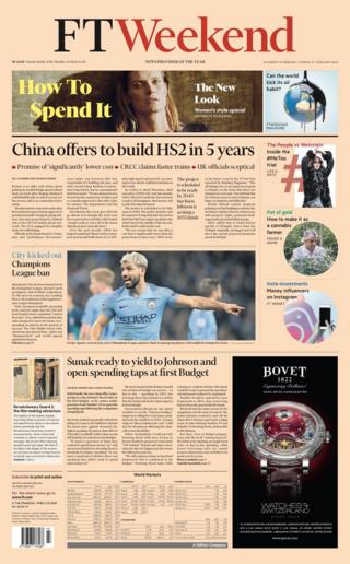 FT front page