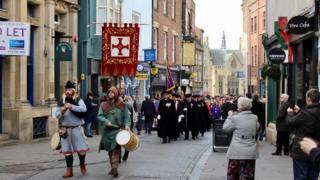 St Cuthbert's Festival procession