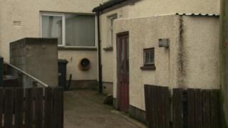 The scene of the burglary