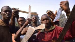 Qaar ka mid ah maleeshiyaadka Jamhuuriyadda Afrikada Dhexe