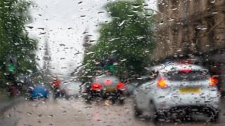 Rain in Edinburgh