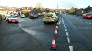 police nottingham custody named death man attending southdale accident caption reports road were car