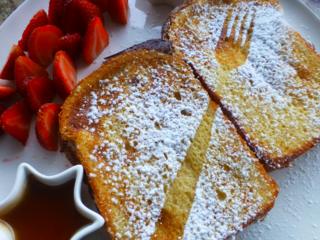 Tostadas con fresas