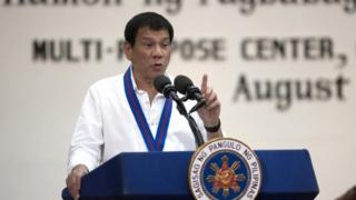 Rais wa Ufilipino Rodrigo Durtete