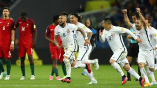 Chile festeja el triunfo