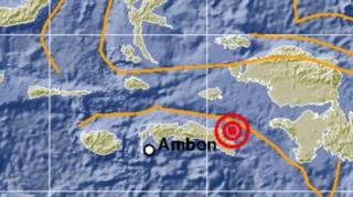 Gempa bumi dengan paramater 5,7 skala Richter (SR) mengguncang Seram,