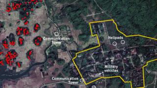 Burmese Security Forces near Wa Peik Village.