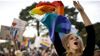 Desfile del orgullo gay en Los Ángeles, junio de 2016