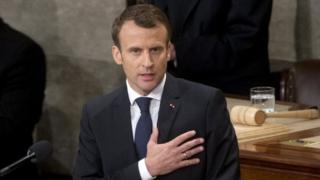 Emmanuel Macron in Congess