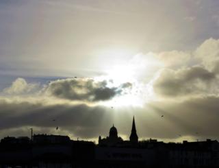 Silhouette of urban landscape