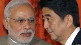 मोदी, आबे