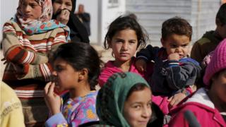シリア難民の子どもたち(今月1日)