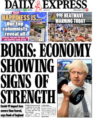 Daily Express front page