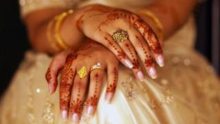 Novia en India