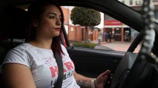 Conductora de Uber