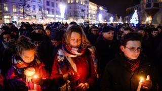 Вшанування пам'яті мера Гданська