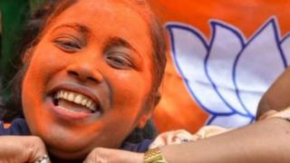বিজেপি সমর্থকদের উল্লাস