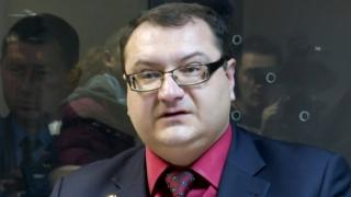 Yuriy Hrabovsky speaks during a trial hearing in Kiev on 3 November 2015.