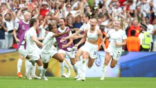 In Pictures: Fans Celebrate Historic England Win - BBC News