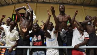 Des supporters du Burkina Faso