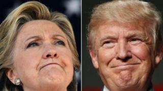 Hillary Clinton na Donald Trump